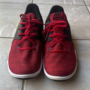 Nike Red and Black Athletic Shoes